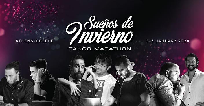 flyer image for Suenos de Invierno Tango Marathon 3.4.5 January 2020 Athens
