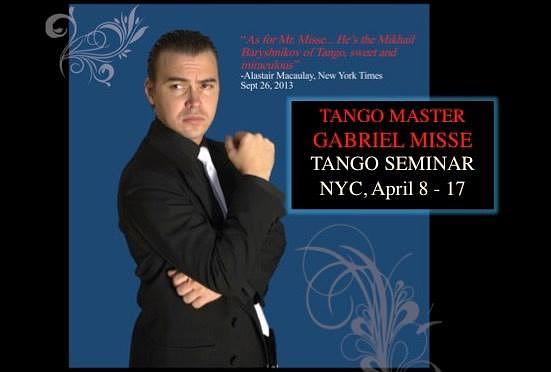flyer image for Tango Seminar w Master Gabriel Misse