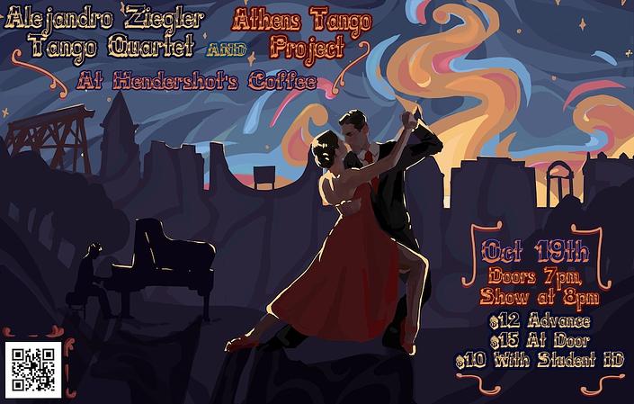 flyer image for Alejandro Ziegler Tango Quartet and Athens Tango Project