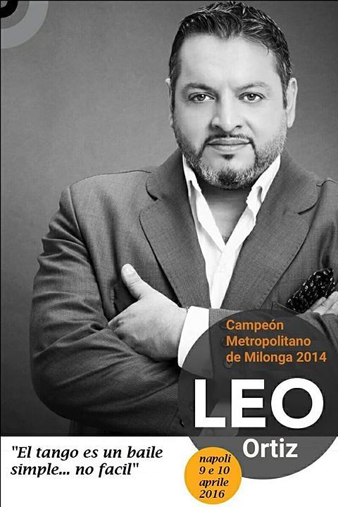 flyer image for Seminario di Milonga e Tango con LEO ORTIZ