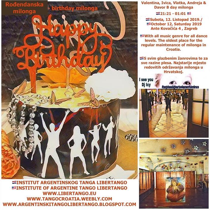 flyer image for VivDA - MILONGA FOR ALL, PLESNJAK TANGO ARGENTINO IN ZAGREB