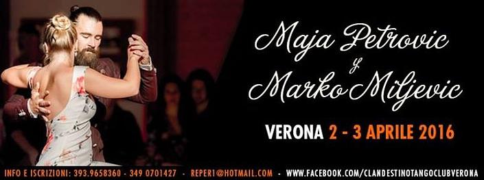 flyer image for MAJA PETROVIC y MARKO MILJEVIC A VERONA