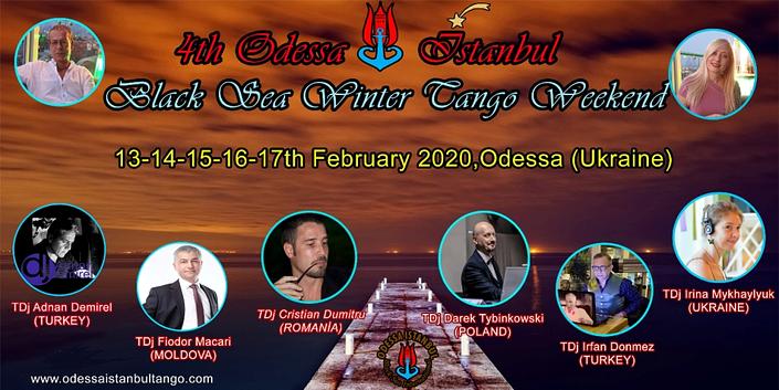 flyer image for 4th ODESSA ISTANBUL INTERNATIONAL BLACK SEA TANGO WEEKEND