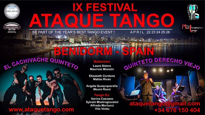 flyer image for Festival Internacional Ataque Tango BENIDORM