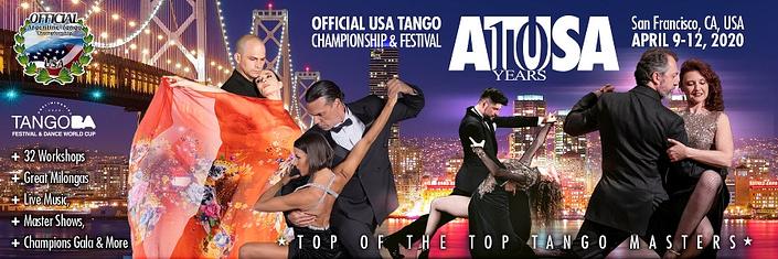 flyer image for ATUSA Argentine Tango USA Official Championship and Festival