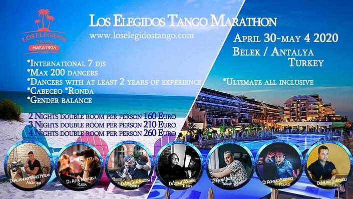 flyer image for Los Elegidos Tango Marathon