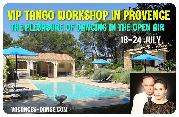 flyer image for TANGO VIP WORKSHOP IN PROVENCE