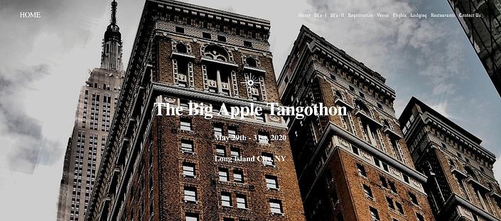 flyer image for The Big Apple Tangothon 2020 in New York City