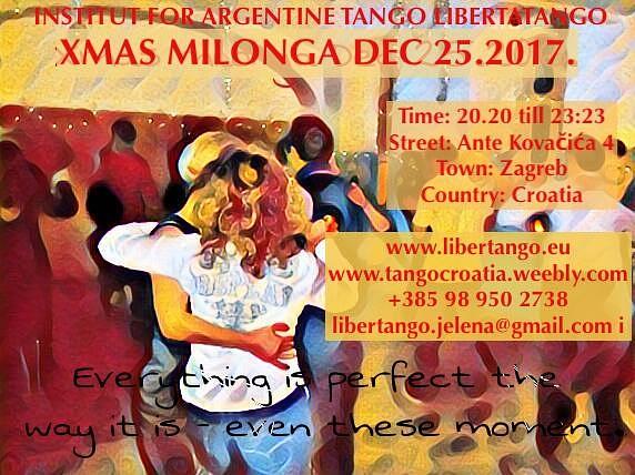 flyer image for Xmas milonga