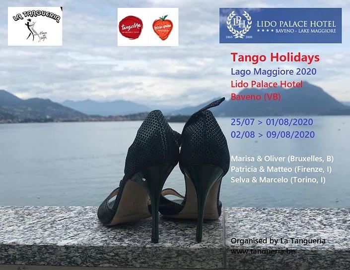 flyer image for 2 x 1 week Summer Tango Holidays Lago Maggiore