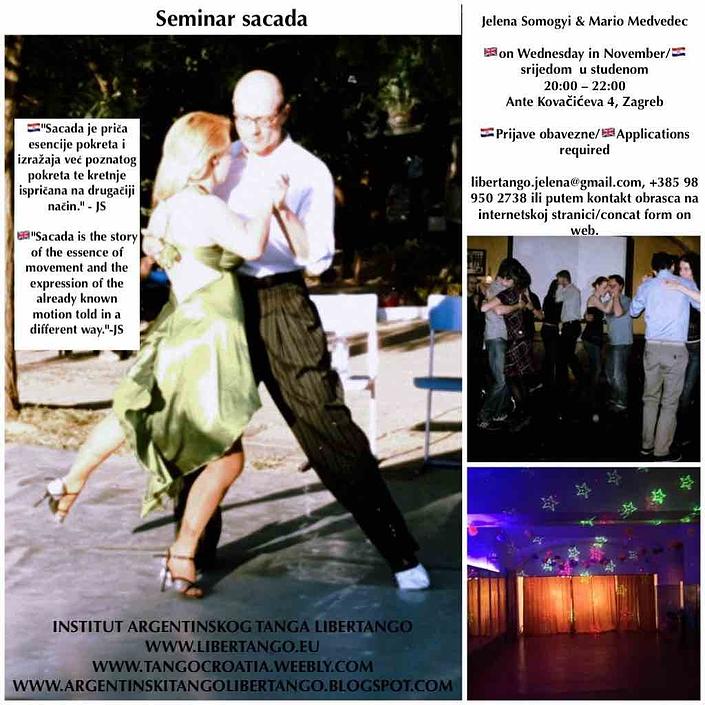 flyer image for Seminar sacada tango argentino