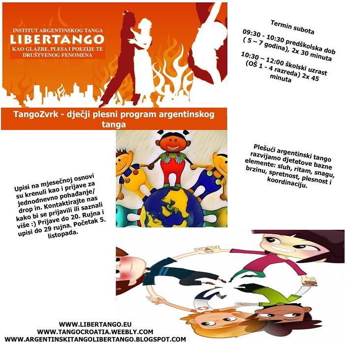 flyer image for Radionice plesa za djecu - TangoZvrk