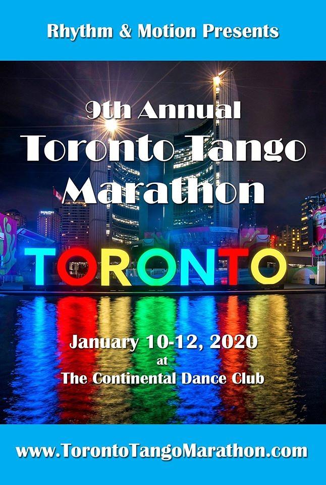 flyer image for 9th Annual Toronto Tango Marathon 2020