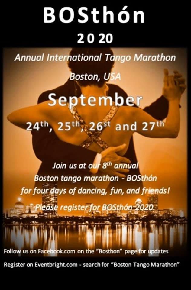 flyer image for Boston Tango Marathon -BOSthon