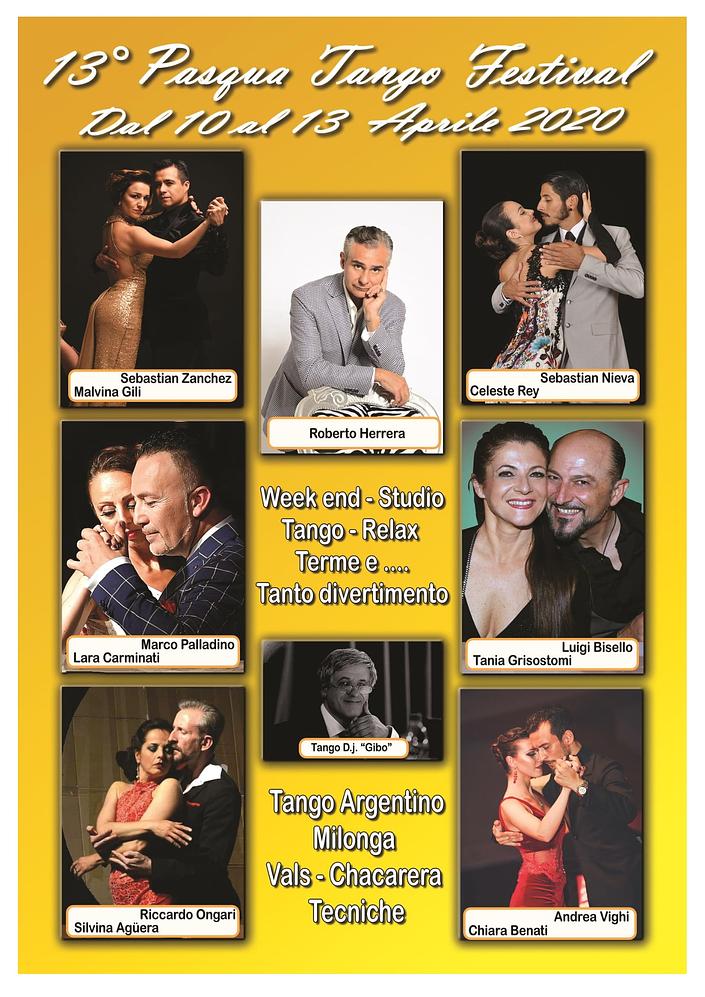flyer image for Pasqua Tango 10-13 Apr 2020 Monticelli Terme -Parma- Italy