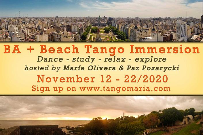 flyer image for BA and Beach Tango Immersion