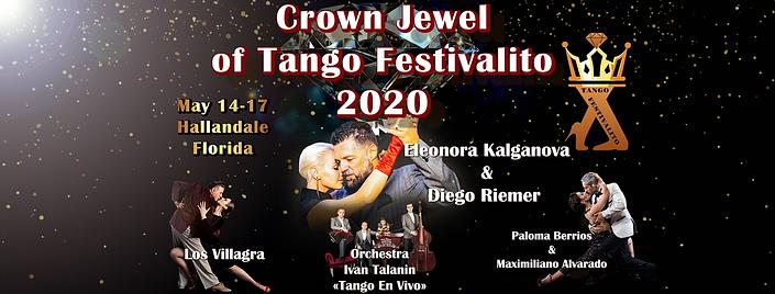 flyer image for Crown Jewel of Tango Festivalito Eleonora Kalganova friends