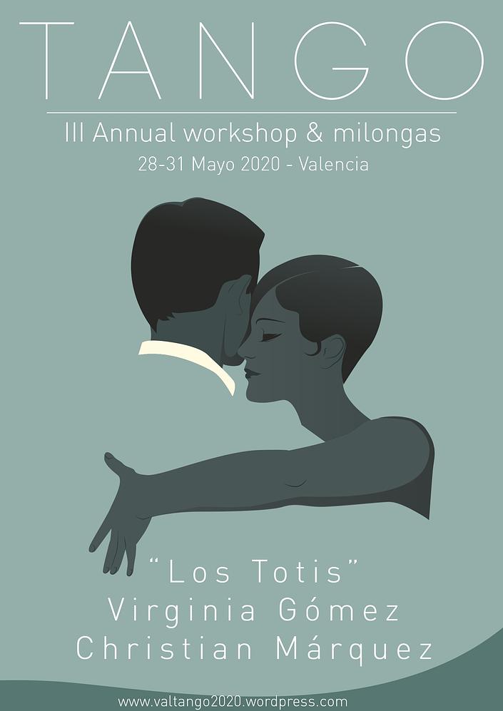 flyer image for III ANNUAL WORKSHOPS AND MILONGAS