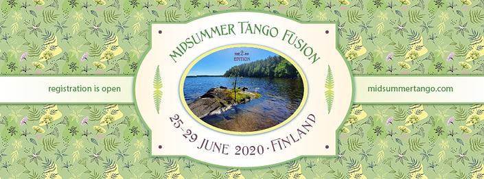 flyer image for Midsummer Tango Fusion 2020 Finland