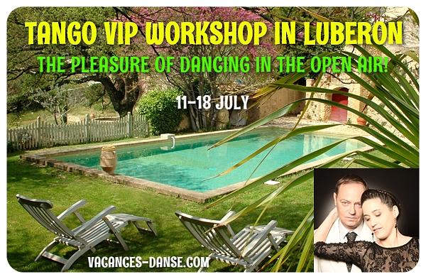 flyer image for TANGO VIP WORKSHOP IN LUBERON