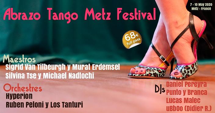 flyer image for Abrazo Tango Metz Festival - edition 5