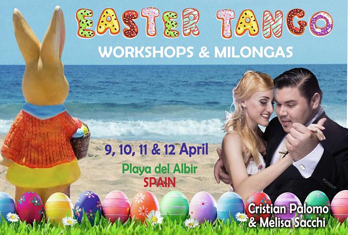 flyer image for Easter Albir Festivalito with world tango pista champions