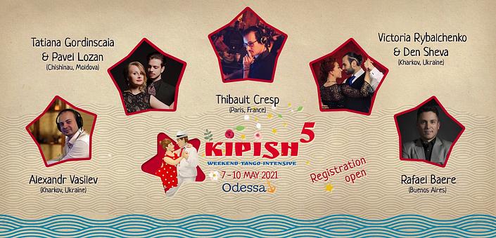 flyer image for Kipish Odessa Tango Festival in May