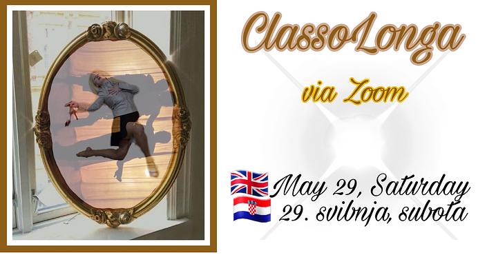 flyer image for ClassoLonga over Zoom