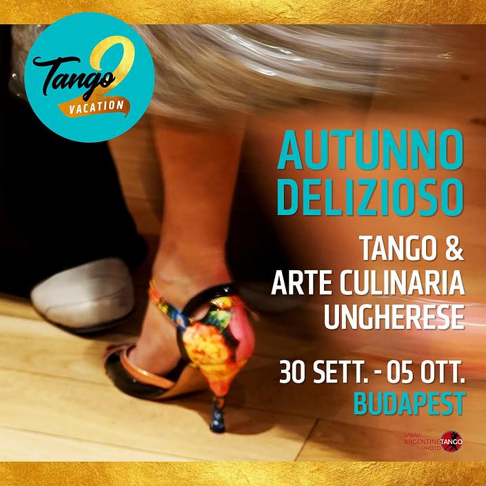 flyer image for Tango Holiday and Hungarian Cuisine. Let's dance again