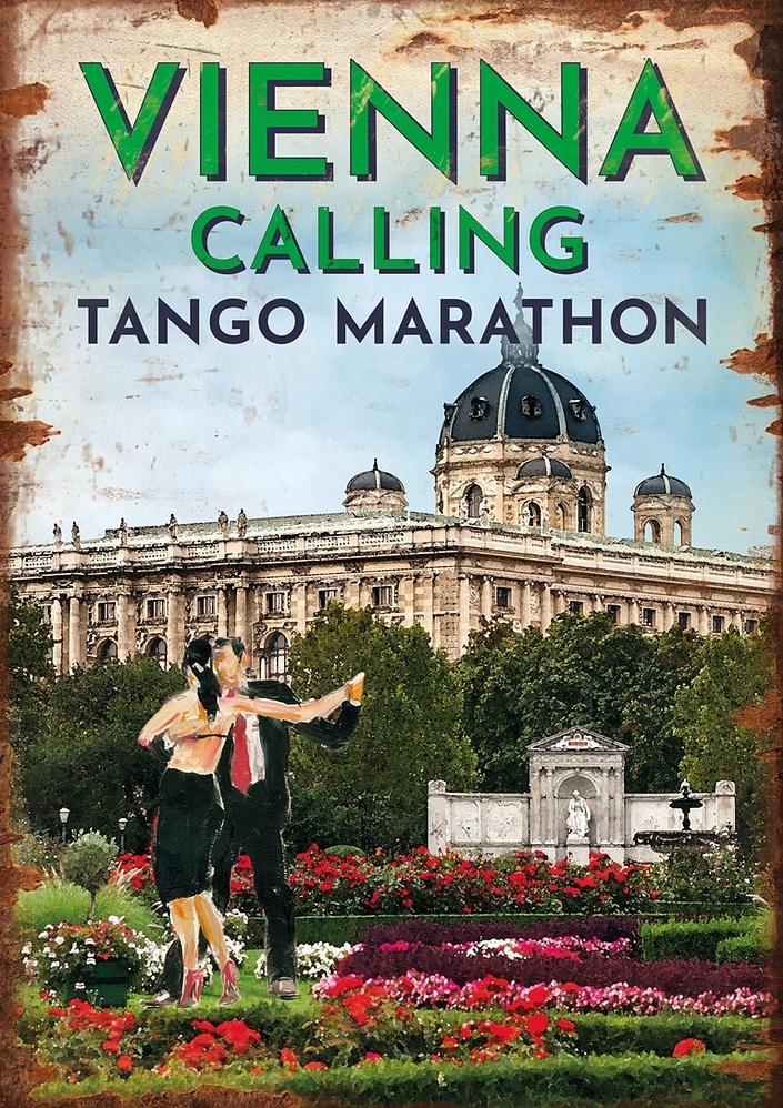 flyer image for VIENNA CALLING TANGO MARATHON 2022 Spring Edition