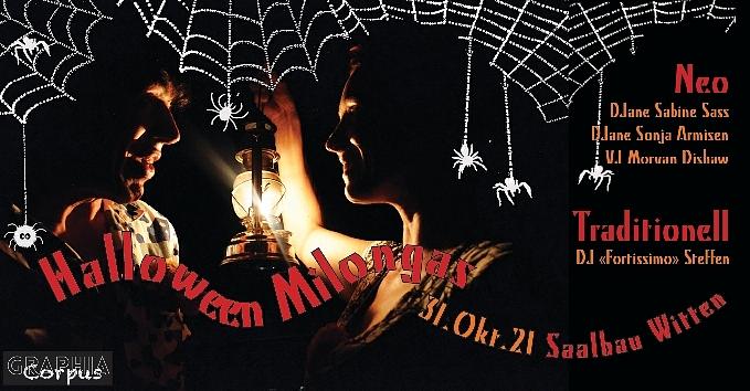 flyer image for Halloween Milonga