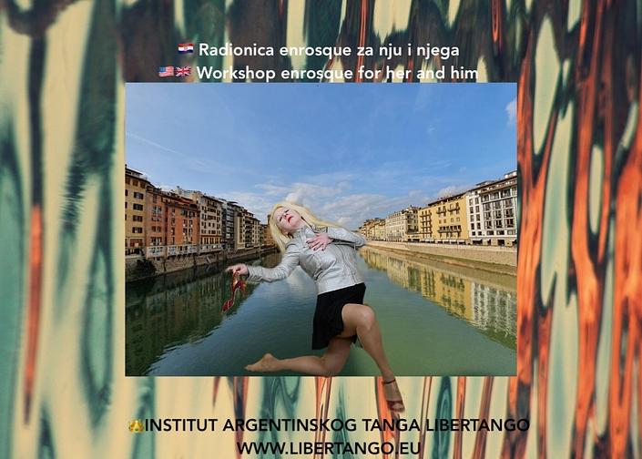 flyer image for Radionica enrosquea za nju i njega tango argentino u Zagrebu