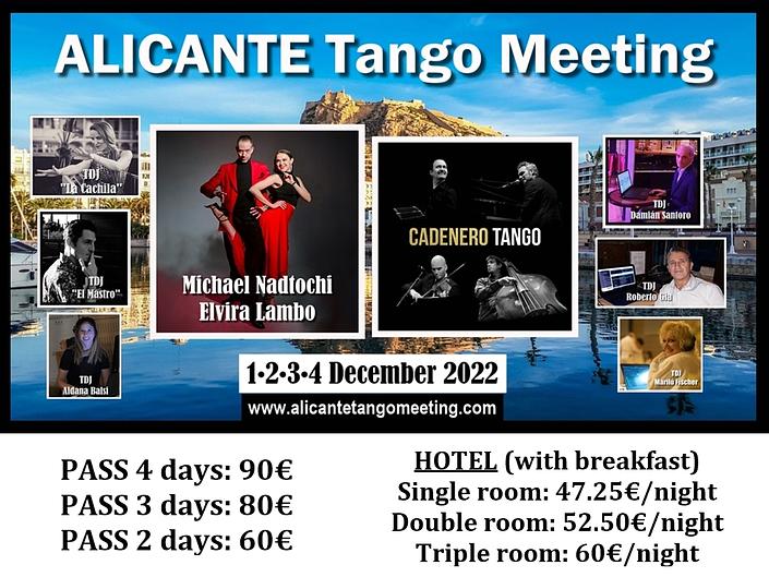 flyer image for Alicante Tango Meeting 2022