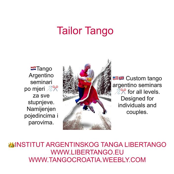 flyer image for Tango argentino seminars in Zagreb
