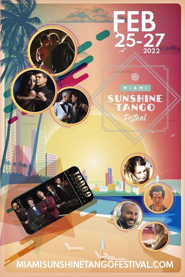 flyer image for Miami Sunshine Tango Festival 2022