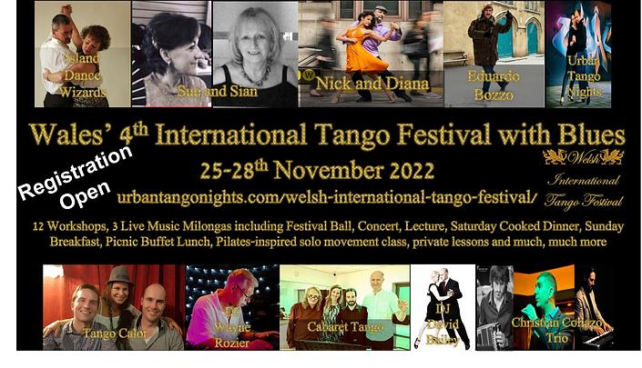 flyer image for Welsh International Tango Festival