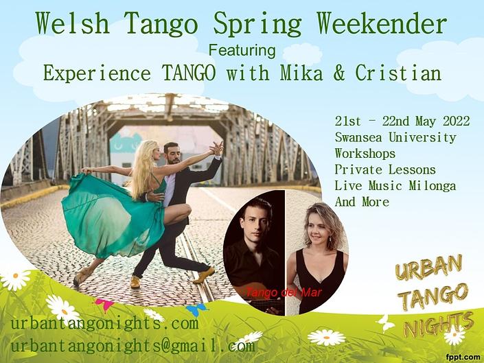flyer image for Welsh Tango Spring Weekender