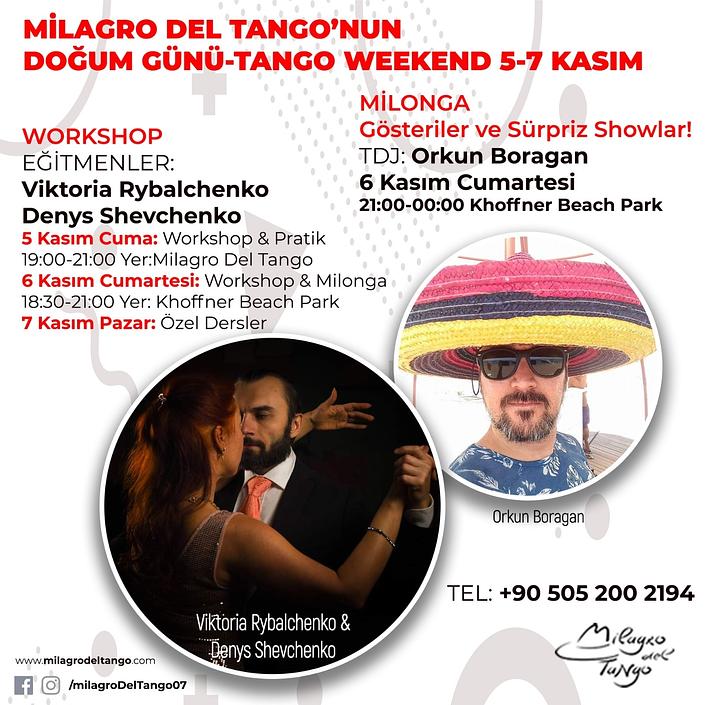 flyer image for Milagro del Tango Antalya Birthday Tango Weekend
