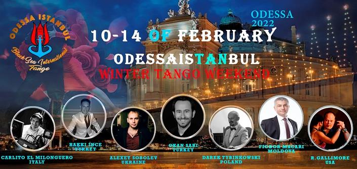 flyer image for 7th ODESSA ISTANBUL TANGO WINTER WEEKEND