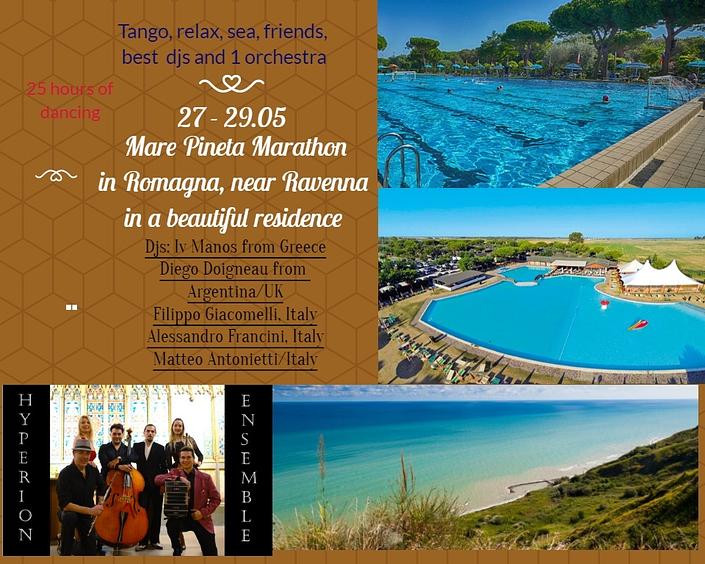 flyer image for Mare Pineta marathon in Romagna