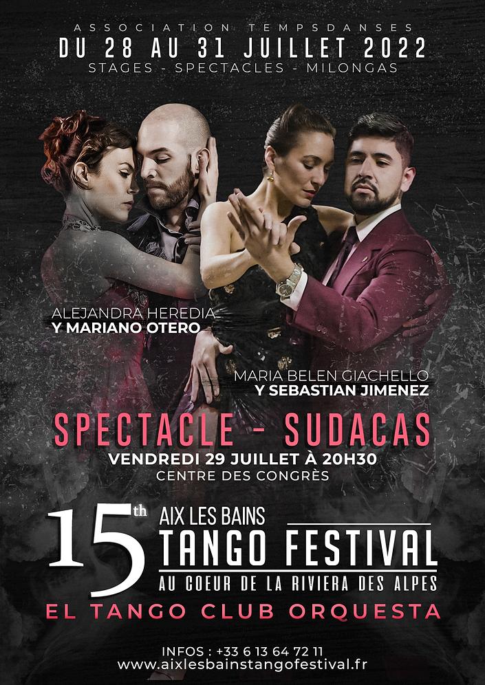 flyer image for 15th AIX LES BAINS TANGO FESTIVAL