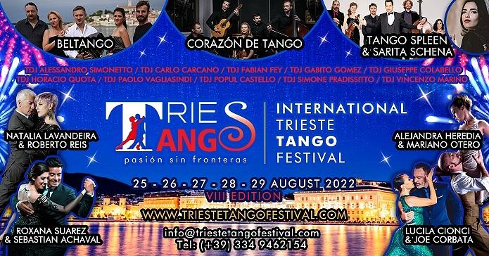 flyer image for VIII INTERNATIONAL TRIESTE TANGO FESTIVAL