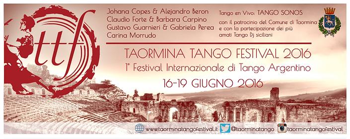 flyer image for TAORMINA INTERNATIONAL TANGO FESTIVAL