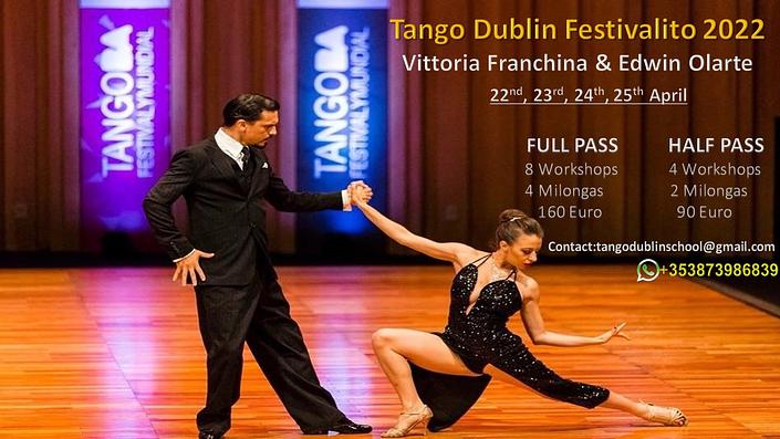 flyer image for Dublin Tango Festivalito