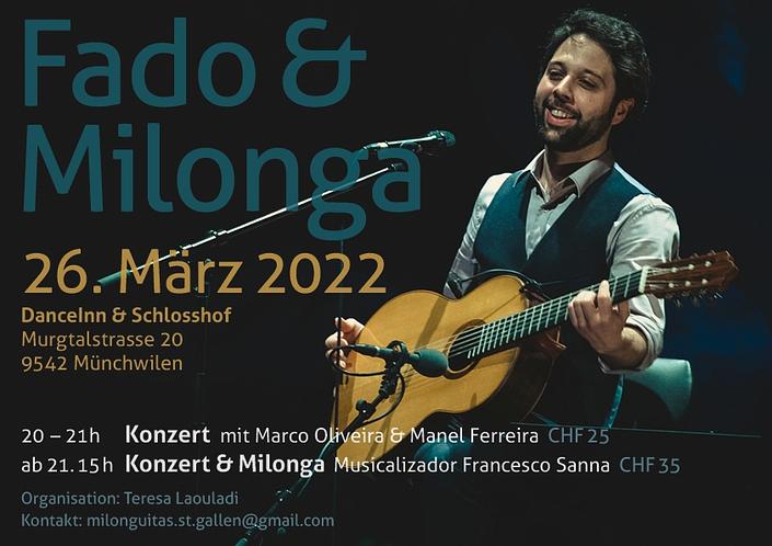 flyer image for Fado and Milonga