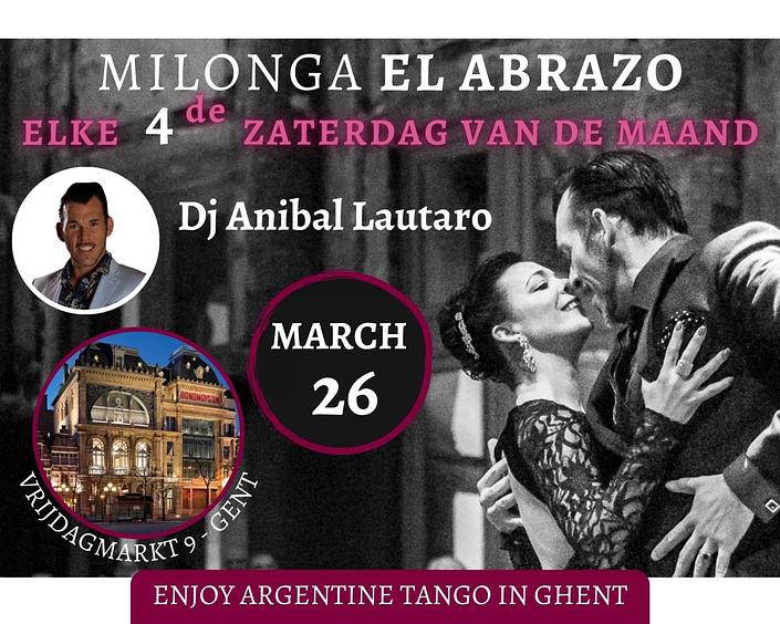 flyer image for Milonga El Abrazo