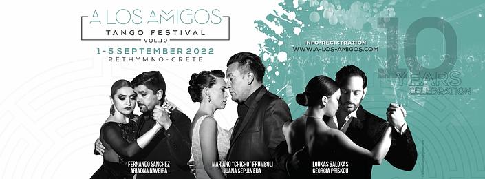 flyer image for A los Amigos Tango Festival Crete