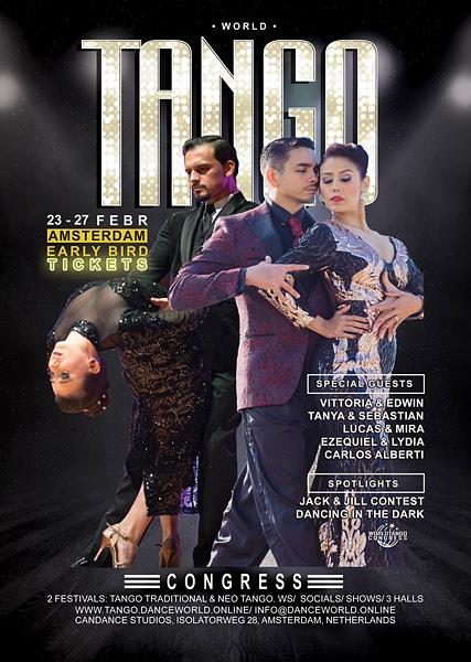 flyer image for World Tango Congress '23 Amsterdam