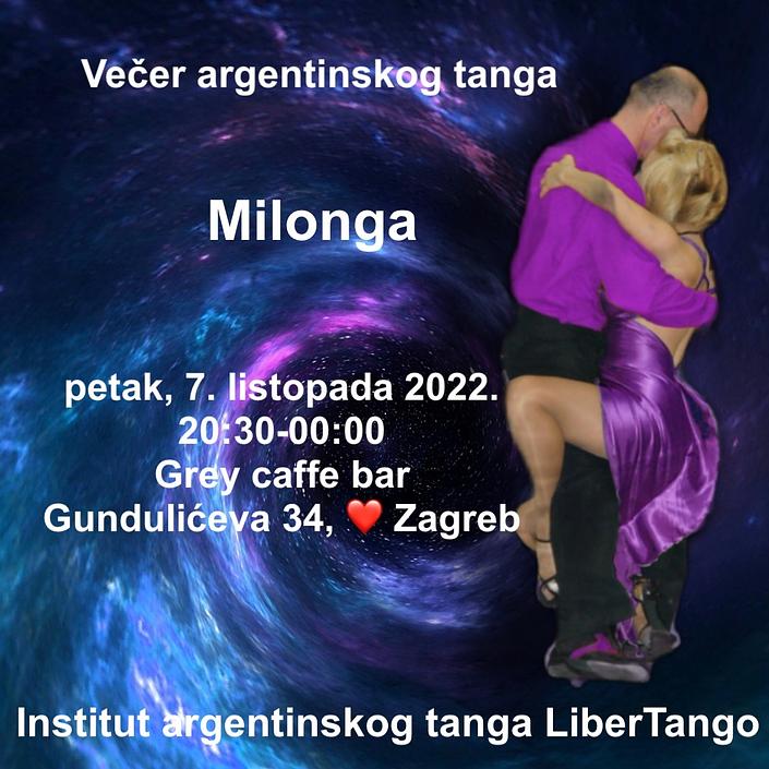 flyer image for Milonga in Zagreb - GreyLonga