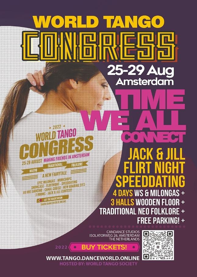 flyer image for World Tango Congress Amsterdam